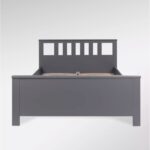 САГА, кровать двуспальная, 160х200 см, серый, М4