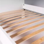 САГА, кровать односпальная, 90х200 см, белый/ясень, М3