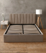 КЕЛЛИ, двуспальная кровать с подъемным механизмом, 160х200 см, темно-бежевый