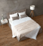 КЕЛЛИ, двуспальная кровать с подъемным механизмом, 160х200 см, темно-бежевый