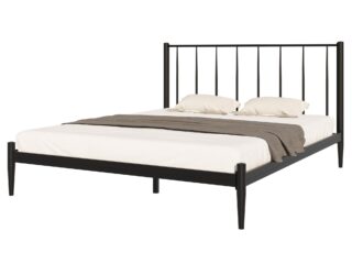 БРИЗ, двухспальная кровать, металлическая 140х200см, черный, М4