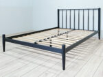 БРИЗ, двуспальная кровать, металлическая 140х200см, черный, М4