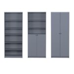 ВАРМА СТЭНД, стеллаж, 78х198 см, серый, М