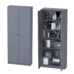 ВАРМА СТЭНД, стеллаж, 78х198 см, серый, М