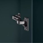 САГА, шкаф-витрина, 91х42х215 см, бирюзовый/ясень, М3