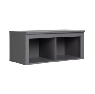 САГА, полка навесная, 2 секции, 91х62 см, серый