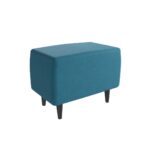 КИРКАС/ВАЛО, пуф/табурет для ног, рогожка, бирюзовый