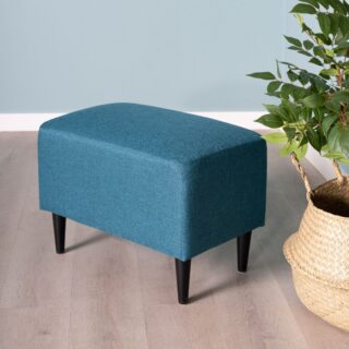 КИРКАС/ВАЛО, пуф/табурет для ног, рогожка, бирюзовый
