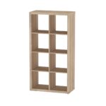 ФОРА, стеллаж, 8 секций, 77х147 см, дуб беленый