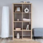 ФОРА, стеллаж, 8 секций, 77х147 см, дуб беленый