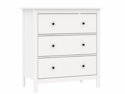 САГА, комод, 3 ящика, 92х101 см, белый, М2