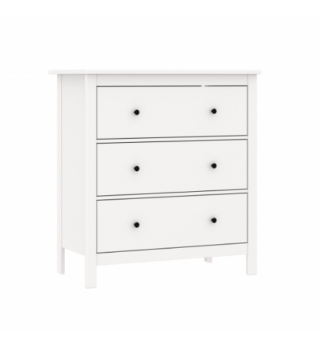 САГА, комод, 3 ящика, 92х101 см, белый, М2