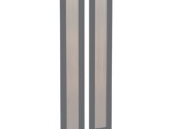 МАКС / МОРУ, комплект дверей с рифленым стеклом, 75 см, серый