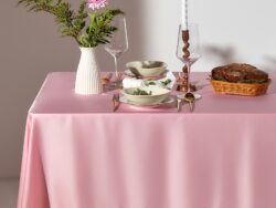 РОЗИ, скатерть, 150х180 см, розовый
