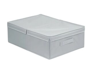 СЕЙРА, короб с крышкой, 35х50х16 см, серый
