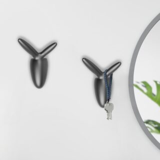 Крючок мебельный CAPPIO RABBIT, однорожковый, черный