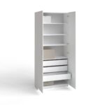 МАКС, каркас шкафа, 100х36х233 см, 2 полки, белый, М2