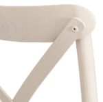 ВИЕННА, стул из массива вяза, белый/натуральный