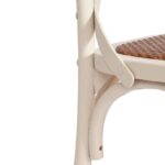 ВИЕННА, стул из массива вяза, белый/натуральный