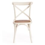 ВИЕННА, стул из массива вяза, белый/натуральный