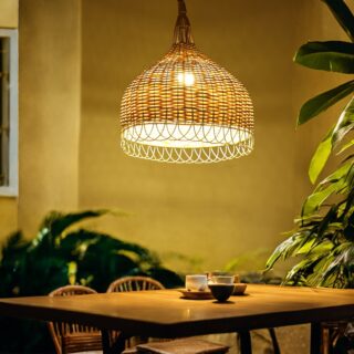 РАФА, абажур потолочный, 1х120 Вт, Е27, 40х50 см, ротанг