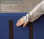 СМУФ, двуспальная кровать с подъемным механизмом, 140х200 см, синий