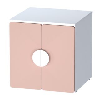ПИКСИ, шкафчик/антресоль с 2 дверьми, 60x57x60, персиковый