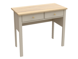 САГА, стол туалетный, 2 ящика, 92х45 см, кашемир/ясень
