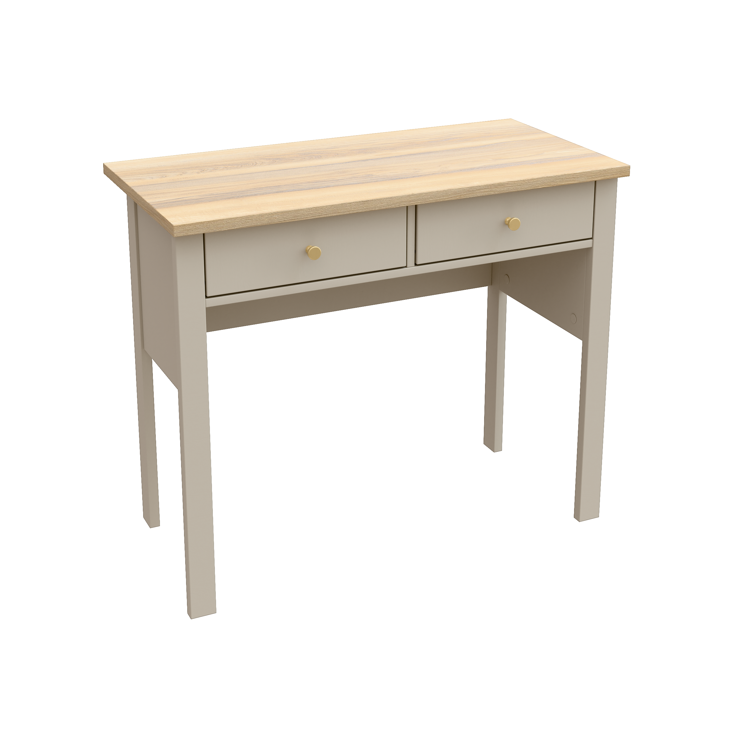 САГА, стол туалетный, 2 ящика, 92х45 см, кашемир/ясень