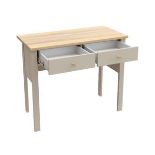 САГА, стол туалетный, 2 ящика, 92х45 см, кашемир/ясень