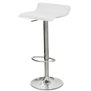 ЛАТИНА N-38, барный стул, 74 см, белая кожа