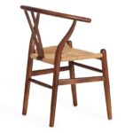 ВИШБОУН, стул из массива вяза, темный орех/натуральный