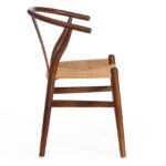 ВИШБОУН, стул из массива вяза, темный орех/натуральный