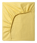 ЭТЕЛЬ, простыня на резинке, 1,5 сп, 140х200 см, поплин, жёлтая