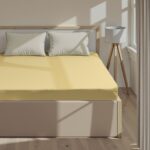 ЭТЕЛЬ, простыня на резинке, 1,5 сп, 140х200 см, поплин, жёлтая