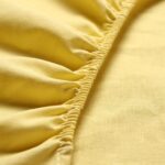 ЭТЕЛЬ, простыня на резинке, 1,5 сп, 140х200 см, поплин, жёлтая
