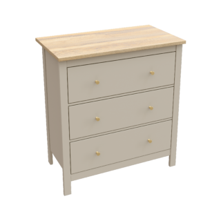 САГА, комод, 3 ящика, 92х101 см, кашемир/ясень