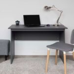 КАСТОР, стол письменный, 120х65 см, серый, М