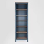 САГА, стеллаж, 70х42х215 см, бирюзовый/ясень, М2