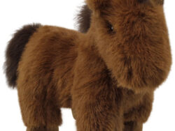 ЛОШАДКА, игрушка мягкая, 12х30х23 см, коричневый