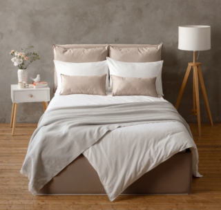 СМУФ, двуспальная кровать с подъемным механизмом, 140х200 см, бежевый