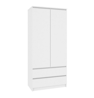 МАЛЬМО, шкаф платяной, 80х180х50 см, белый, М2