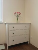 КЫМОР, комод из массива сосны, 3 ящика, белый