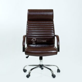 ОФИС K-8010, рабочее кресло, газлифт, экокожа, коричневый