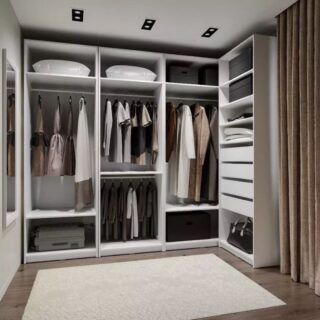 МАКС, каркас шкафа, 75х36х233 см, 2 полки, белый