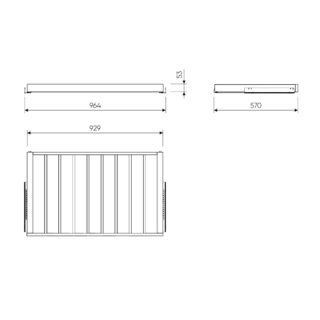МАКС, брючница выдвижная, 100х58 см, серый