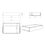 МАКС, выдвижной ящик, 100х58 см, серый