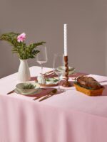 РОЗИ, скатерть, 150х220 см, розовый