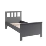САГА, кровать односпальная, 90х200 см, серый, М3