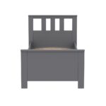 САГА, кровать односпальная, 90х200 см, серый, М3